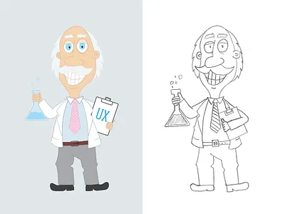 The UX Professor illustration ux