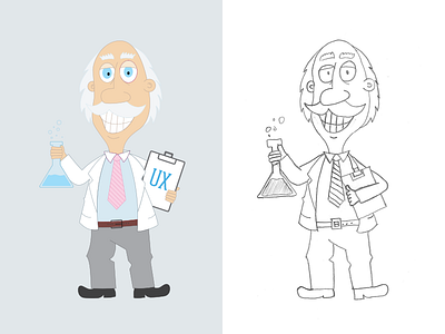 The UX Professor illustration ux