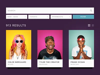HR Widget careers flat hr location people search ui user