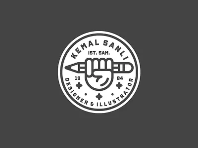 personal badge badge branding design emblem graphic icon identity illustration logo mark pencilr personal