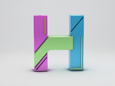 H alphabet design h lettering type typography working progress