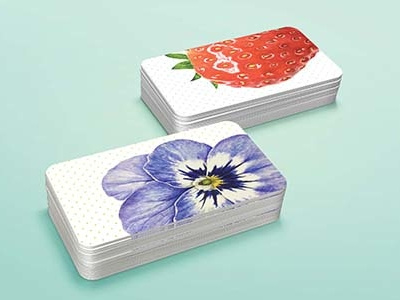 personal name cards name cards watercolor illustration
