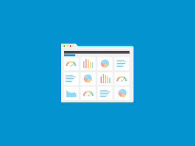 Dashboard dashboard flat icon illustration