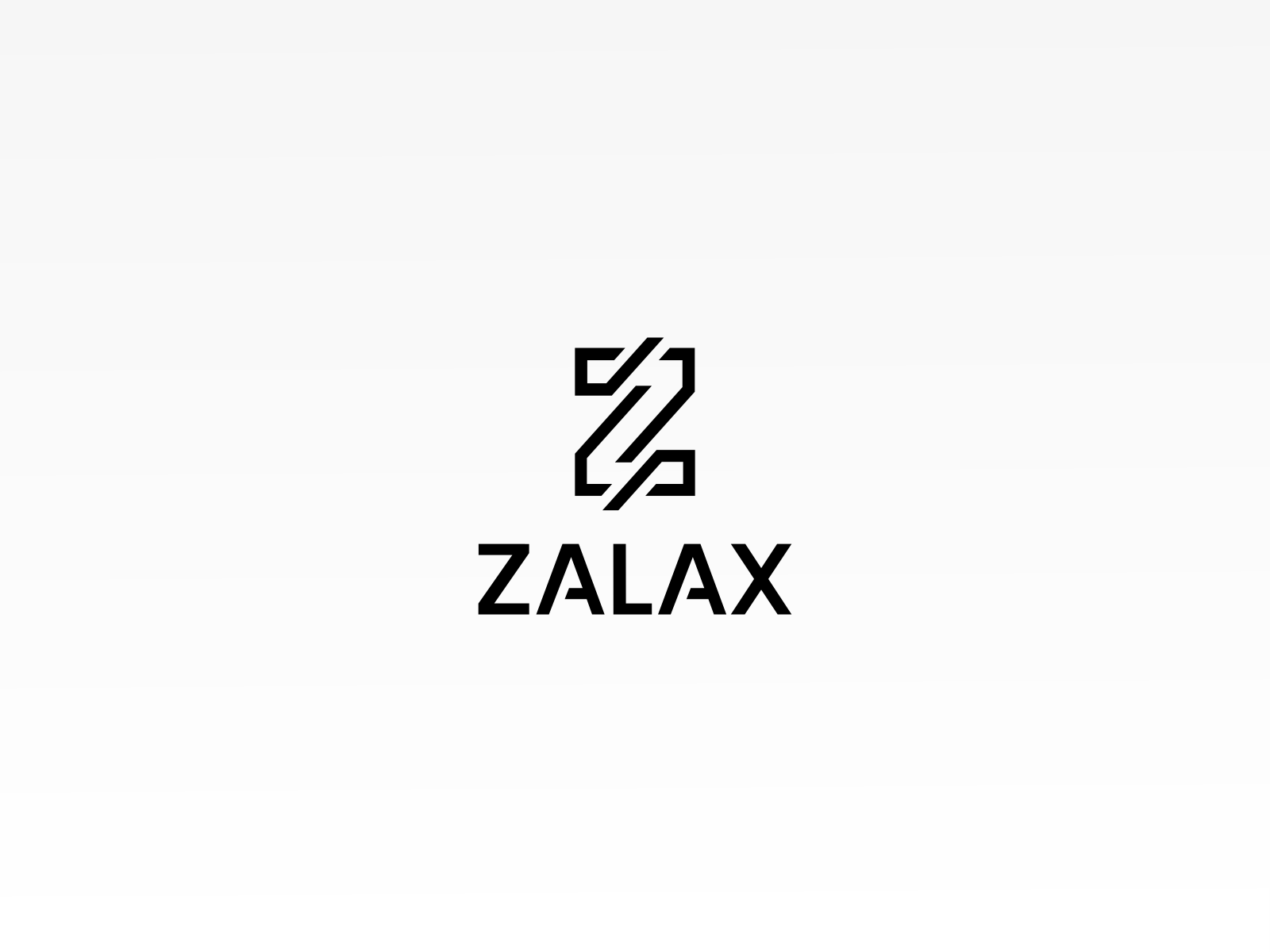Zalax branding cut glass laser letter logo monogram steel technology water wood