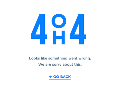 4 OH 4 404 idea page somethingwentwrong