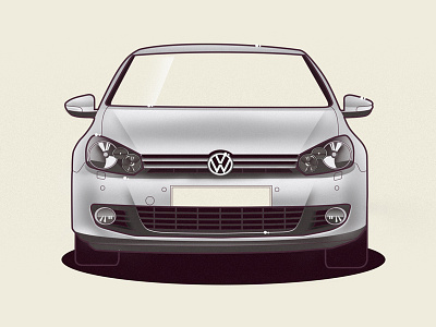 VW Golf 6 car golf illustration vector volkswagen vw