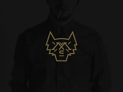 Maverick clothing icon logo monogram wolf