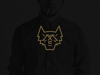 Maverick clothing icon logo monogram wolf