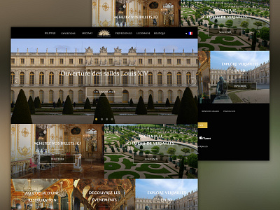 Château de Versailles - Redesign app clean design graphic interface ui user interface userinterface ux web design webdesign website