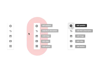 Floating Action Bar "FAT" bar builder elements form navigation toolbar tools