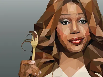 Sophia Burset Low Poly character geometry illustrator laverne cox low poly low polygon orange is the new black sass sophia burset