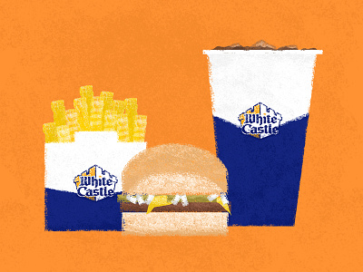 White Castle adobe design flatdesign food graphics photoshop white castle