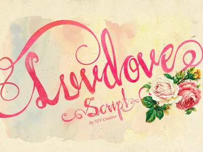 Luvdove classic creative invitation lettering luvdove opentype retro script swashes tsv vintage wedding