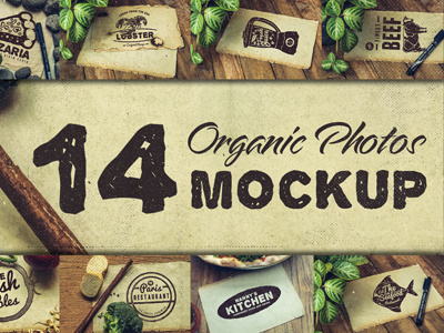 Organic Mockup Photos food menu mockup organic photos pizza product realistic restaurant template vegetables vegetarian