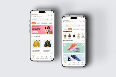 E-commerce Mobile App app design clean design e commerce e commerce app ecommerce ecommerce app ecommerce design mobile app online store shop shopify store ui