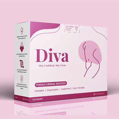 Packaging Box Design For DIVA logo luxurypackaging