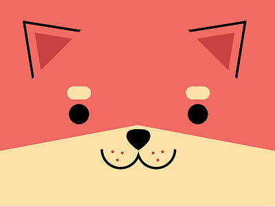 Red Fox animal flat fox illustration red fox vector