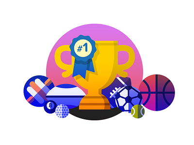 Trophy ball balls basketball football soccer sport tennis trophy