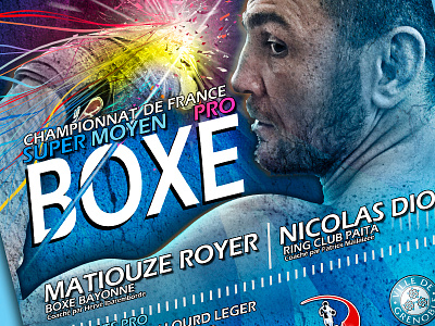 Boxe Poster boxe boxing champion fight france photography poster