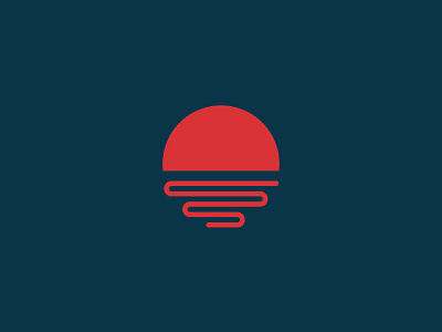 Noodle Sunrise logo ramen sunset