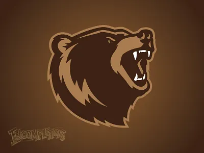 Incompletions Pt. 7 - Grizzly Bear action athletic bear college custom design grizzly illustration mascot roar teeth