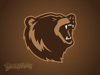 Incompletions Pt. 7 - Grizzly Bear action athletic bear college custom design grizzly illustration mascot roar teeth