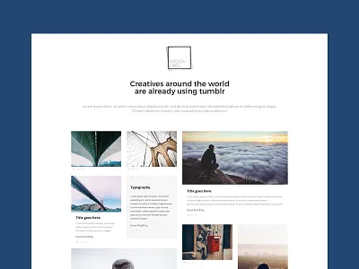 Warming up! blog personal tumblr web design wip