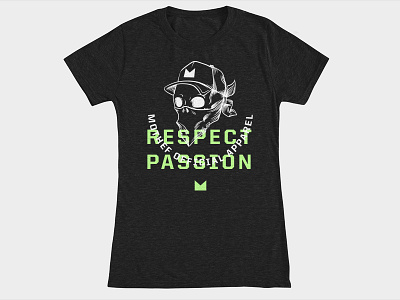 Respect Passion apparel bandana hat illustration mothef shirt skull slogan threadless tshirt