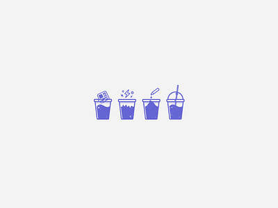 Shake Iconset clean design flat icon pencil purple set shake simple tiny ui ux