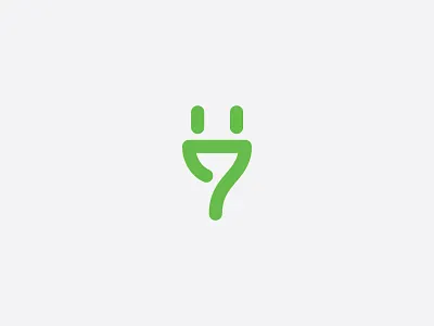 Happy Plug branding electricity energy green happy logo plug plugin smile