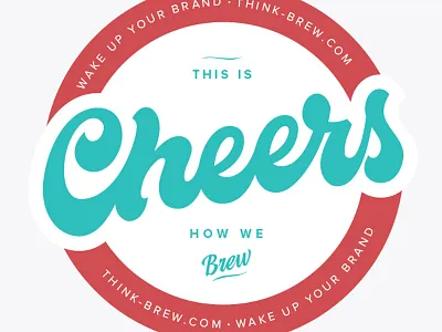 Cheers Coaster coaster design graphic hand illustration lettering