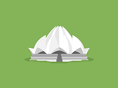 New Delhi, Lotus temple icon flat flat icon icon india lotus temple new delphi