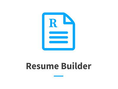 Logo for resume builder project. icon logo page source sans pro