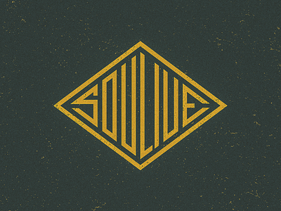 Soulive – Logo branding identity lettering logo logotype mark retro shape sign texture type vintage