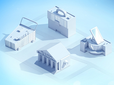 City 3d buildings city