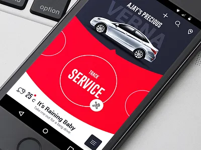 CarBuddy App - Material UI v.1 amazing android circle clean creative design ios material neat
