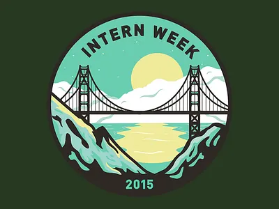 Intern Week 2015 bay area bridge clouds fog intern week moon nick slater ocean palantir san francisco sea sun