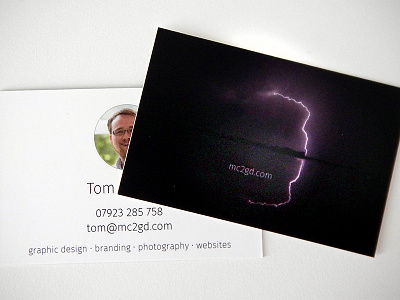 Business Card Lightning business card dark lightning photography