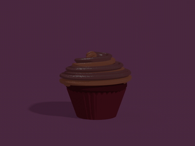 Choc Cupcake 3d animation cinema4d motion
