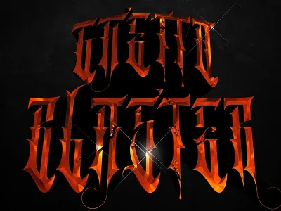 Ghetto Blaster lettering typography