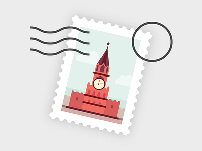 Hi Russia! moscow nozbe post stamp russia