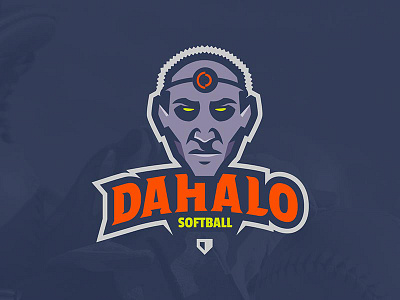 Dahalo Softball Club Logo african bold character head identity illustration logo mean sketch sport team typography