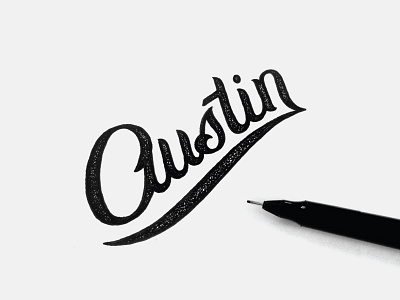 Austin austin handlettering process sketch texas