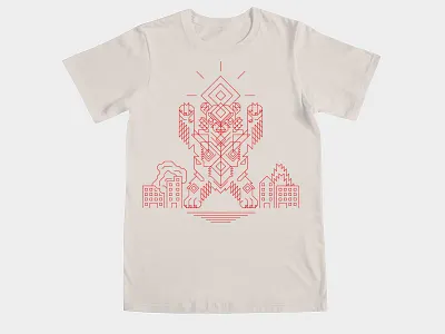 Mecha Kaiju Hipster Bear mothef shirt threadless tshirt