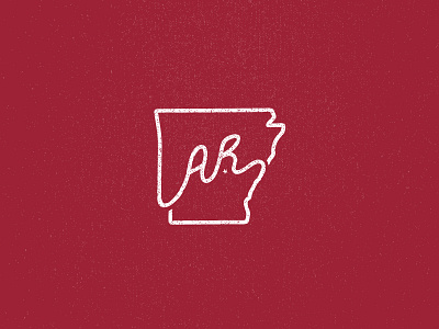 Arkansas "State Mark" apparel brand branding design identity logo logo design red simple sports texture vector