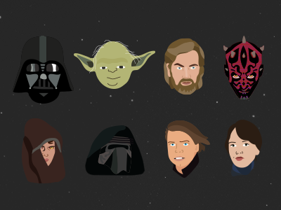 Star Wars Illustrations illustration star wars starwars vector