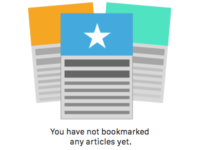 Bookmarks Empty State by Blake Lucchesi on Dribbble