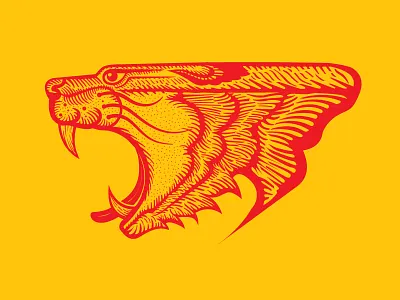 T I G E R S T Y L E illustration roar sketched tiger vector