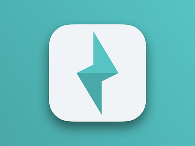 Lightning Icon app clean flat icon illustrator ipad iphone lightning lightning bolt sketch ui ux