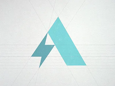 StrongArm App Logo concept app blue branding design flat icon illustration lettering logo type typography vector